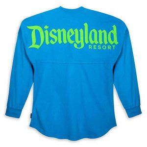 Disneyland NWT XL or Large Blue Neon Green Spirit Jersey